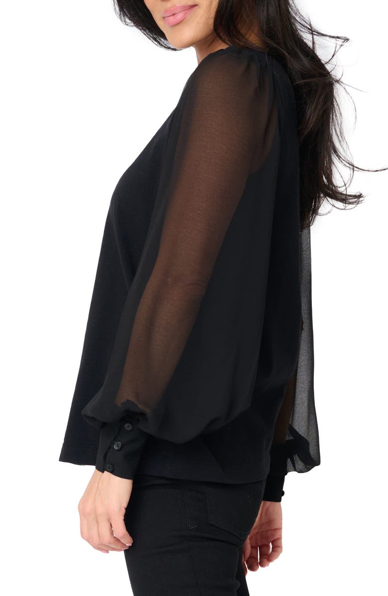 GIBSONLOOK Long Sleeve Top, Alternate, color, Black