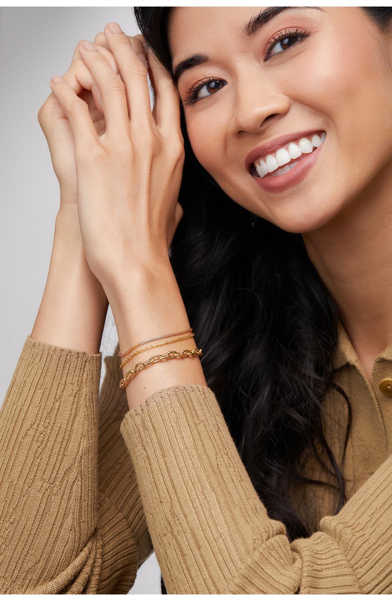 Bony Levy BLG 14K Gold Multicolor Chain Bracelet, Alternate, color, 