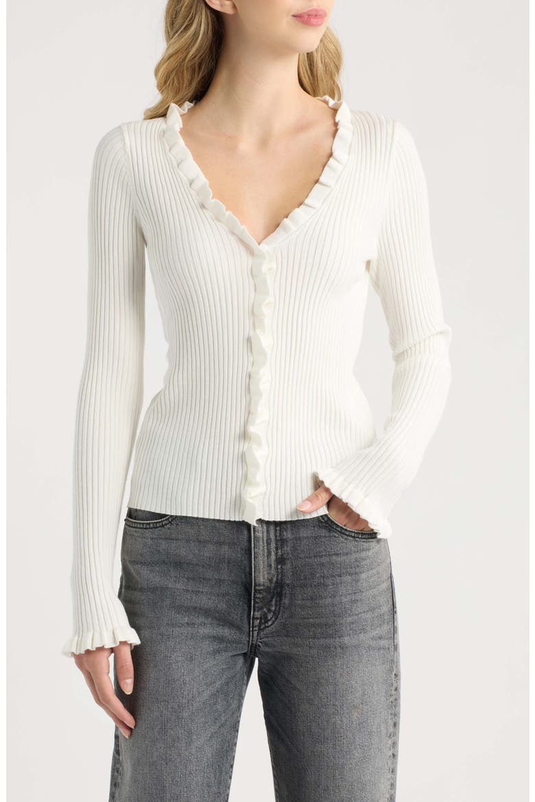 Azucena Cardigan, Main, color, ECRU