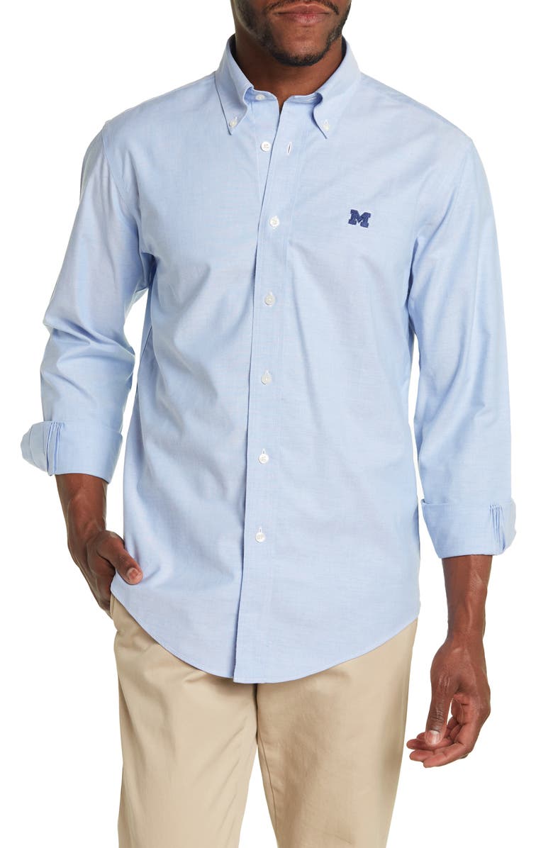Brooks Brothers Oxford Collegiate Long Sleeve Regent Fit Shirt, Main, color, 