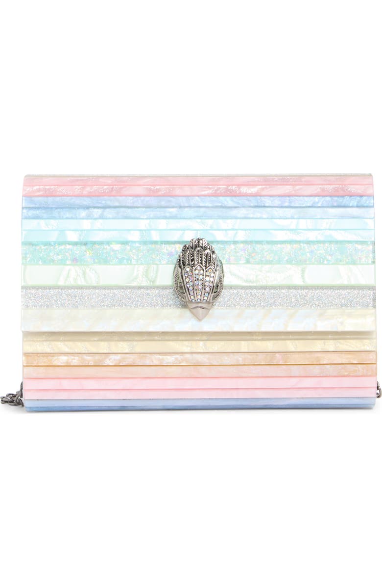 Kurt Geiger London Party Eagle Clutch, Main, color, Blue/ Pal.c