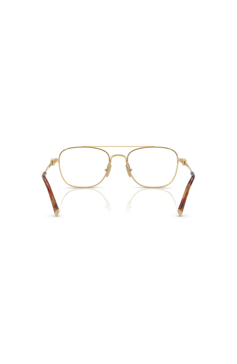 Miu Miu 51mm Square optical glasses, Alternate, color, Gold