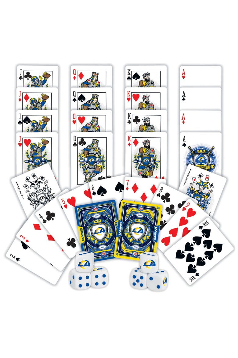 Los Angeles Rams Playing Cards & Dice, Alternate, color, Multicolor