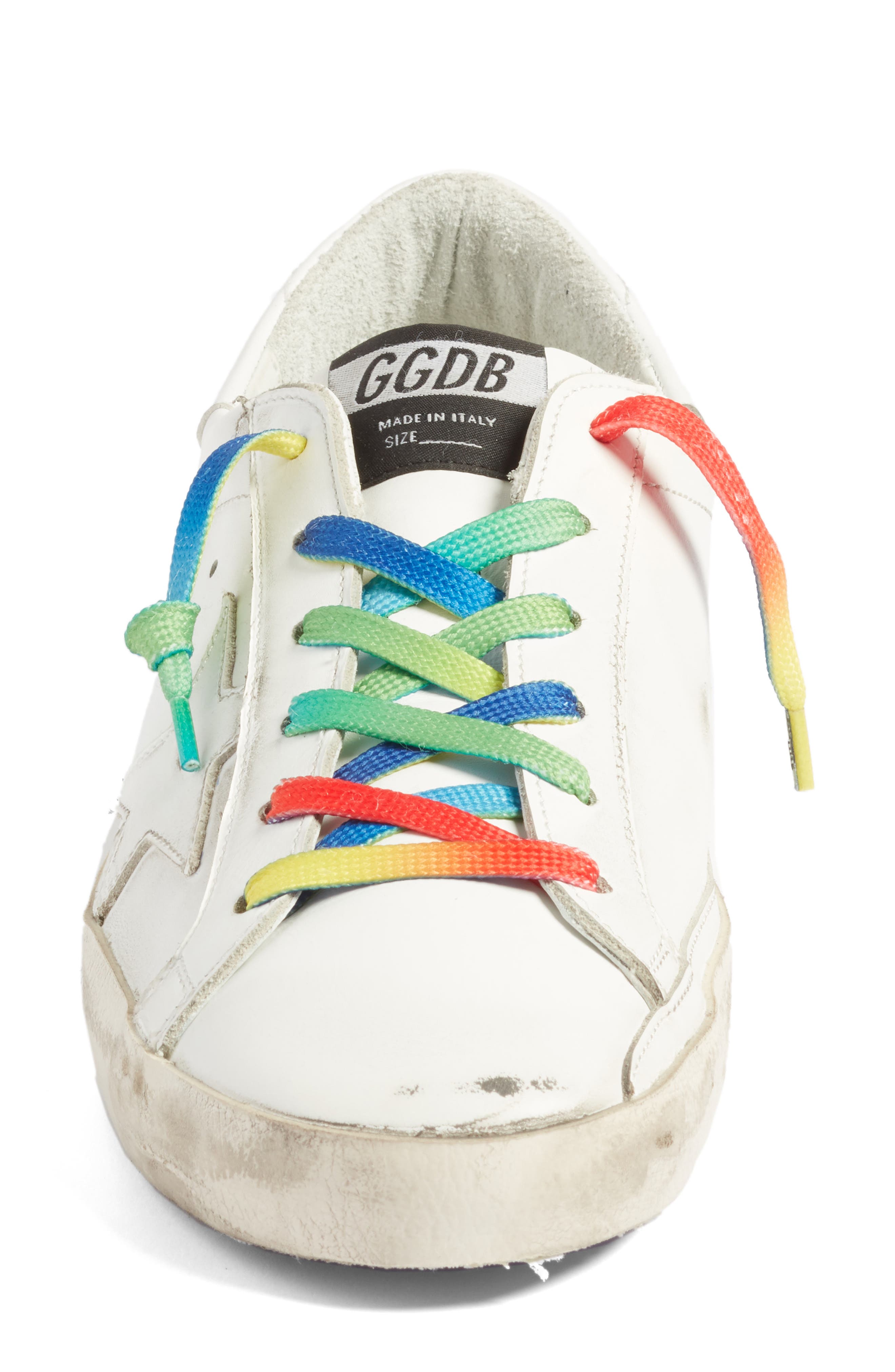 Golden Goose Superstar Rainbow Low-Top Sneaker, Alternate, color, 