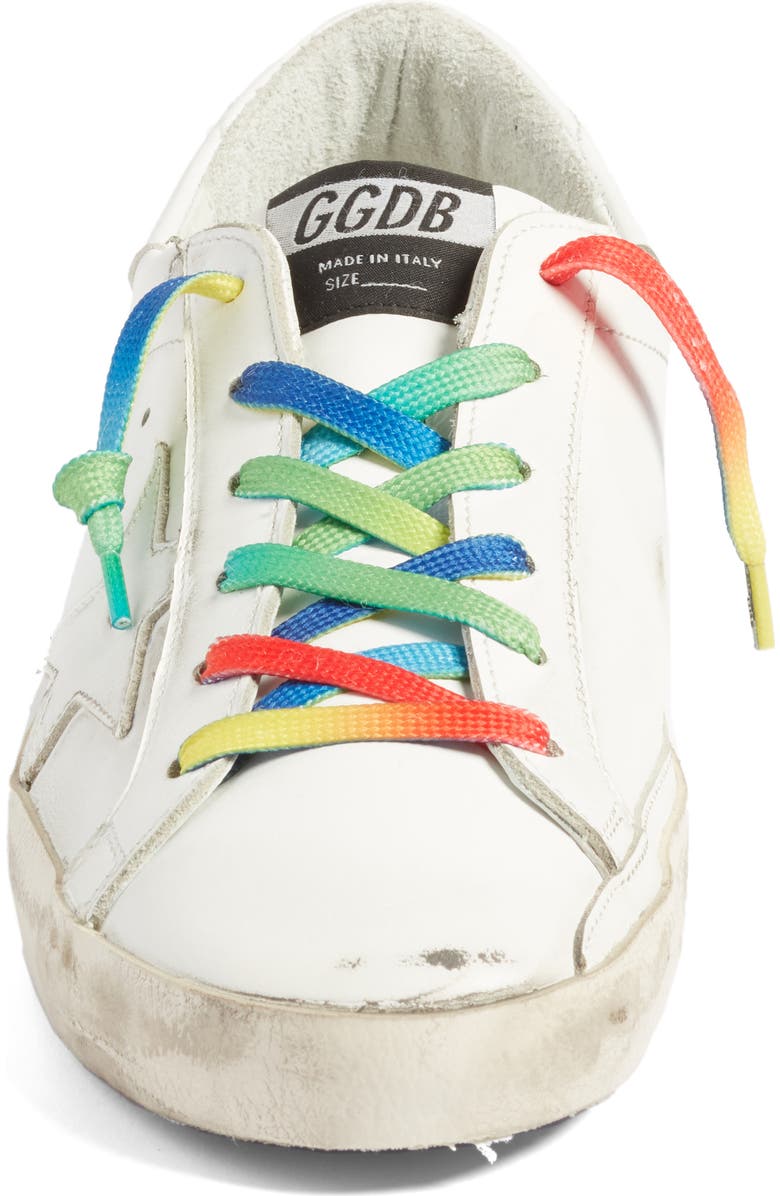 Golden Goose Superstar Rainbow Low-Top Sneaker, Alternate, color,