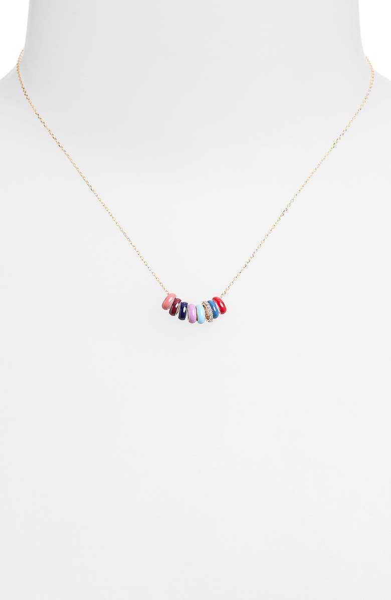 Adina Reyter French Kiss Diamond Rager Necklace, Alternate, color, Gold Multi