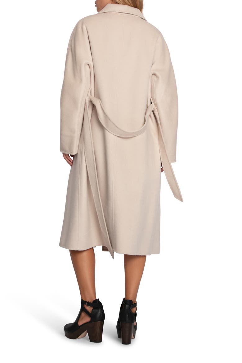 Real Love Double Breasted Maxi Coat, Alternate, color, PEARL