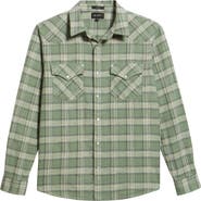 AG Huston Classic Fit Plaid Western Snap-Up Shirt