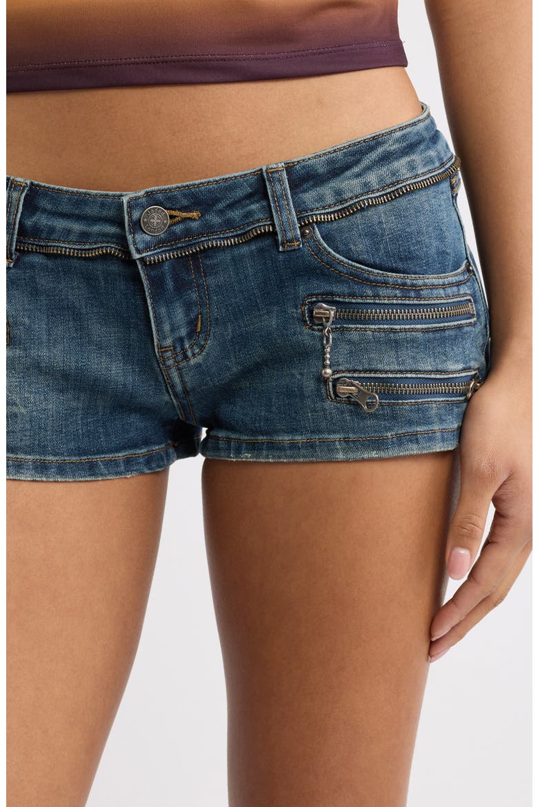 Ardor Mini Shorts, Alternate, color, DENIM