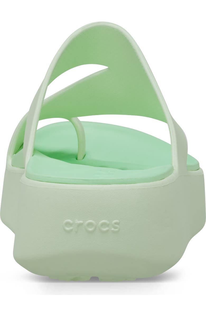CROCS Getaway Toe Loop Waterproof Platform Sandal, Alternate, color, Jade Tint