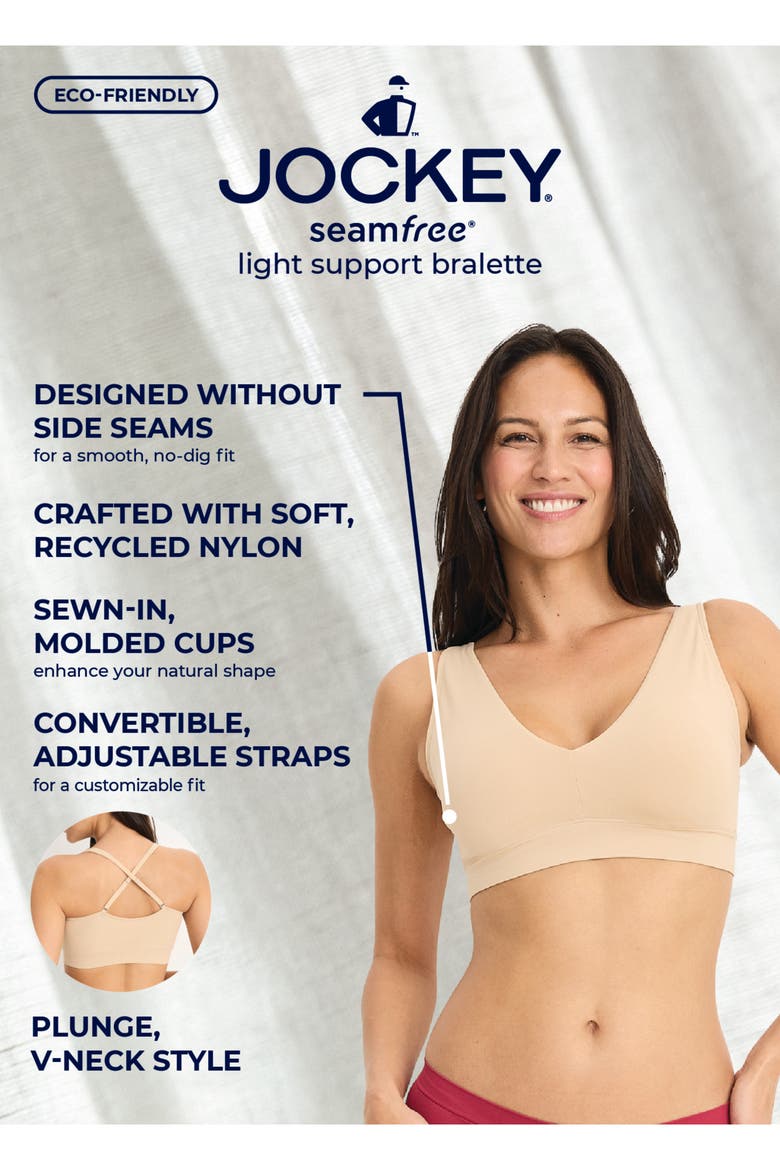 Women's Seamfree Light Support Bralette, Alternate, color, Light