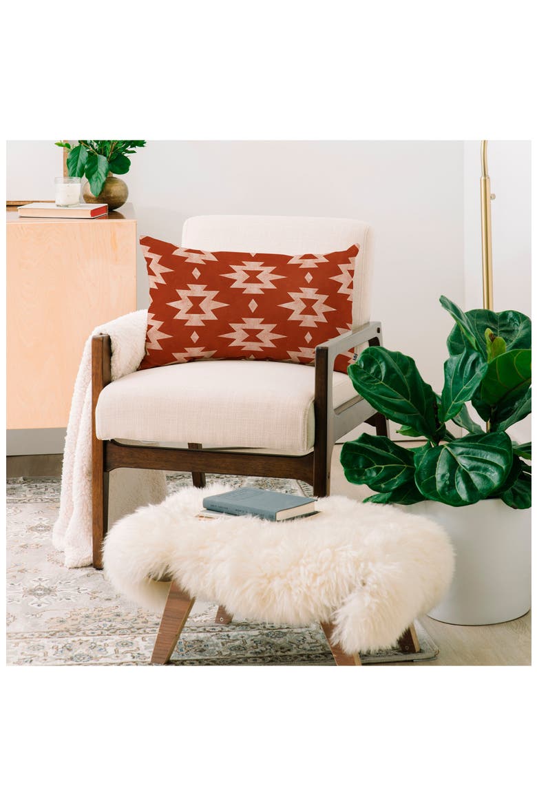 Southwest Star Lumbar Throw Pillow, Alternate, color, ORANGE