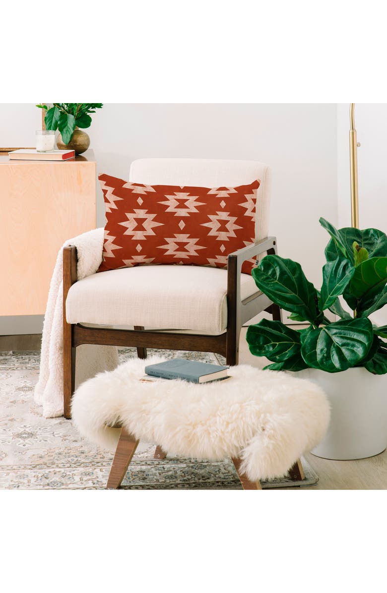 Deny Designs Southwest Star Lumbar Throw Pillow, Alternate, color, Orange