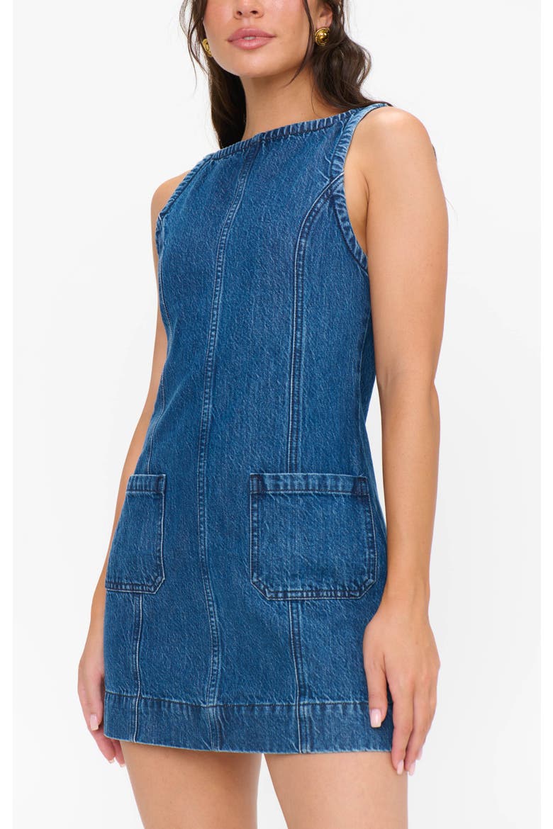 Boulevard Mini Dress, Alternate, color, Reservoir Blue