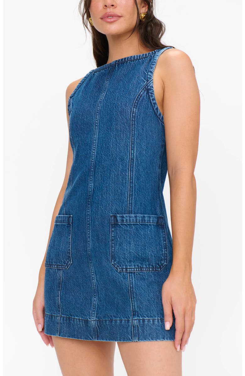 Show Me Your Mumu Boulevard Mini Dress, Alternate, color, Reservoir Blue