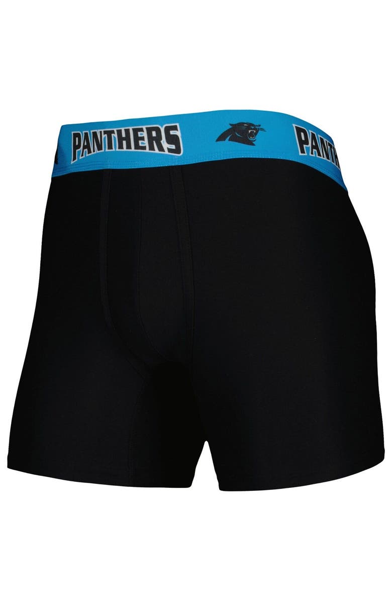 CONCEPTS SPORT Men's Concepts Sport Black/Blue Carolina Panthers 2-Pack Boxer Briefs Set, Alternate, color, 