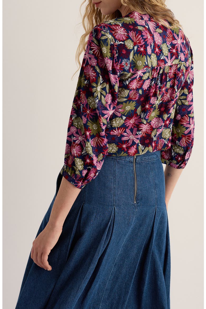Willow Path Top, Alternate, color, SKETCHBOOK BLOOMS ROSA