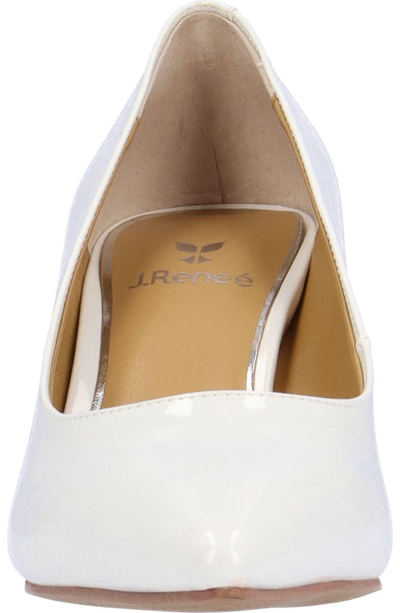 J. Reneé Tacy Pointed Toe Pump, Alternate, color, White