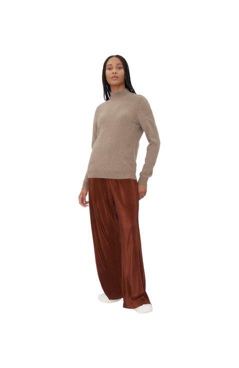 Cashmere Mock Neck Sweater