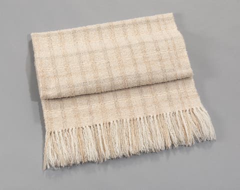 Handwoven Boucle Alpaca Throw
