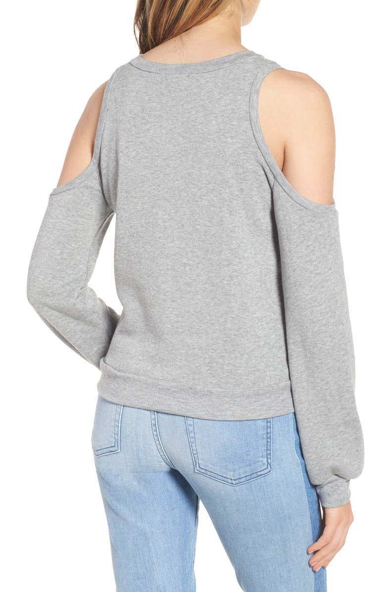 PST by Project Social T The Blonde Cold Shoulder Sweatshirt, Alternate, color, 