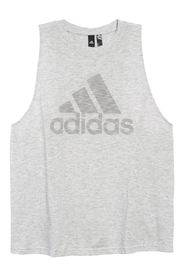 Winners Muscle Tank, Alternate, color, WHITE MELANGE