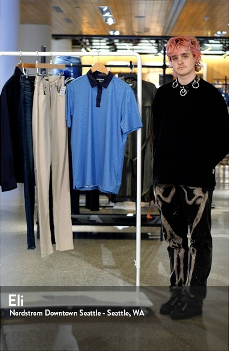 Versa Geometric Print Golf Polo, sales video thumbnail