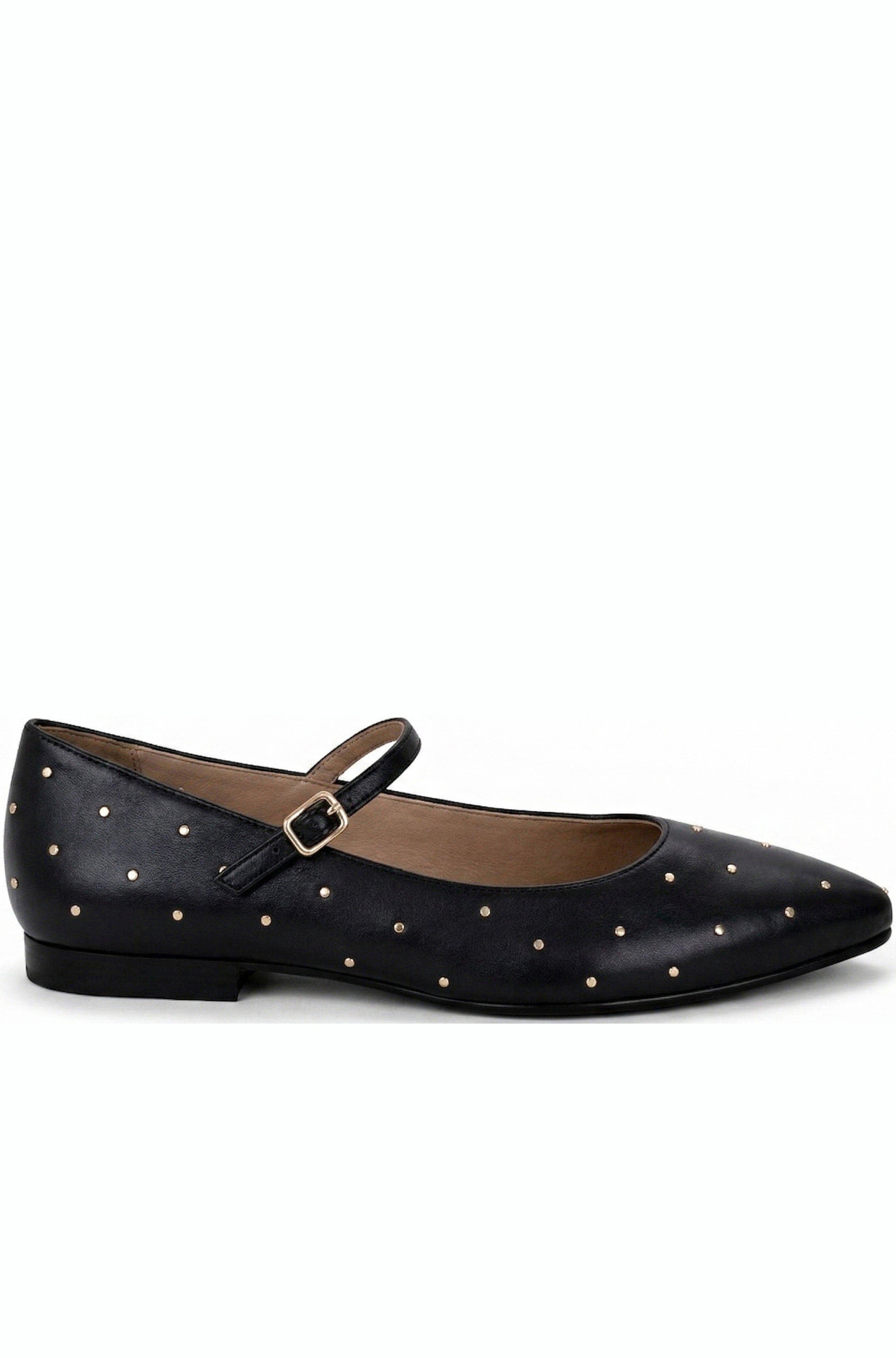 Menina Step Clara Flat Sandal, Main, color, Black