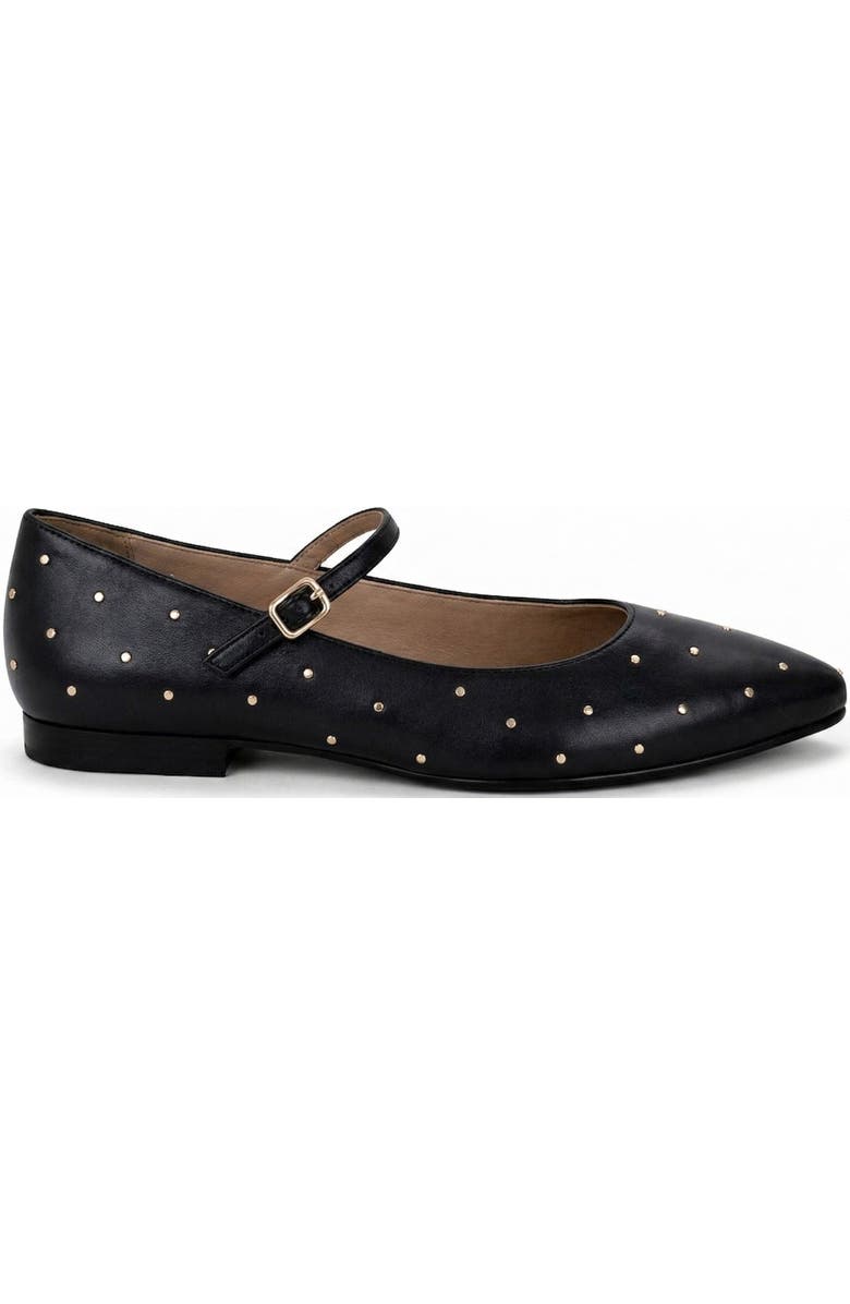 Menina Step Clara Flat Sandal, Main, color, Black