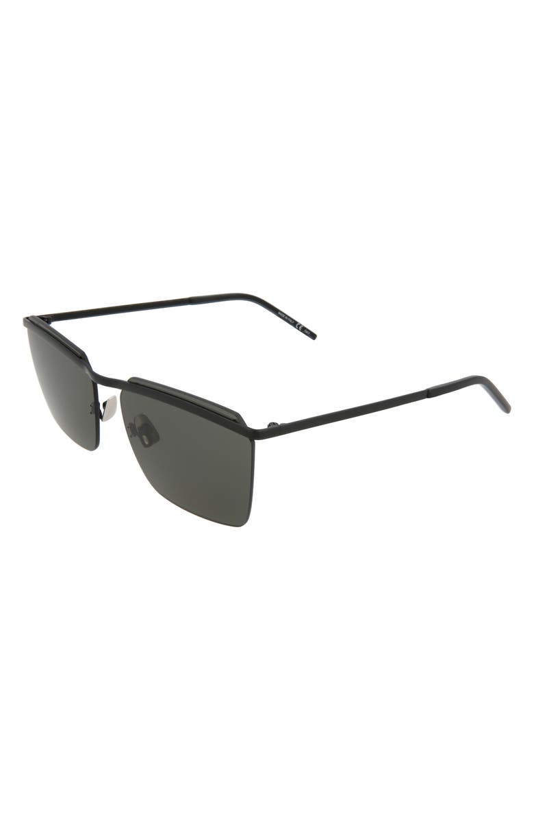 Saint Laurent 60mm Square Sunglasses, Alternate, color,