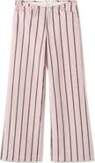 MANGO TEEN Striped Low Waist Wide Leg Jeans