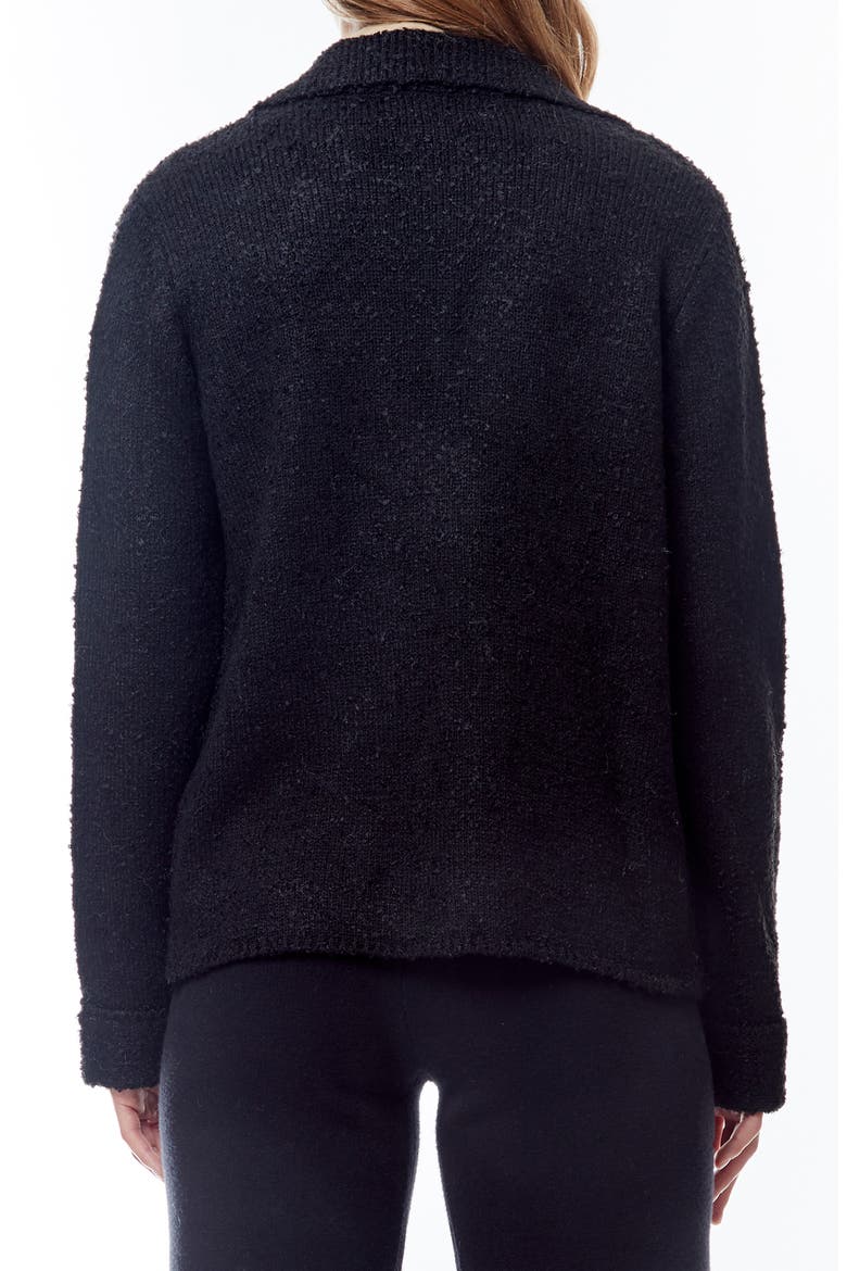 River Bouclé Sweater, Alternate, color, BLACK