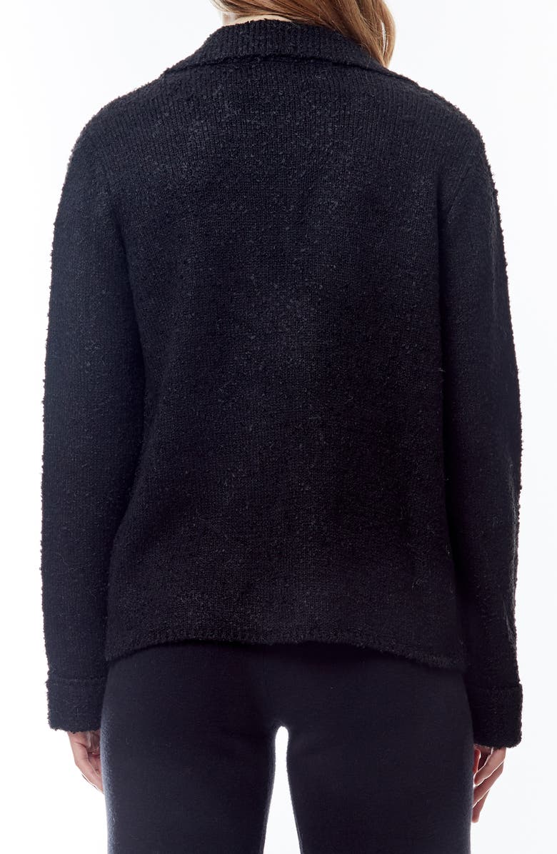 BY DESIGN River Bouclé Sweater, Alternate, color, Black