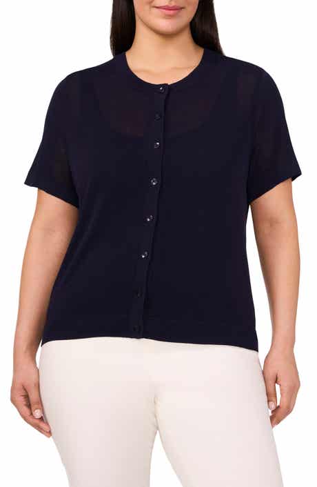 Halogen® Short Sleeve Cardigan