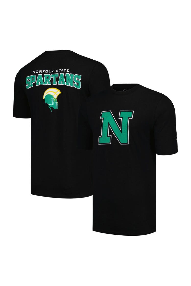 Men's FISLL Black Norfolk State Spartans Applique T-Shirt, Main, color, Black