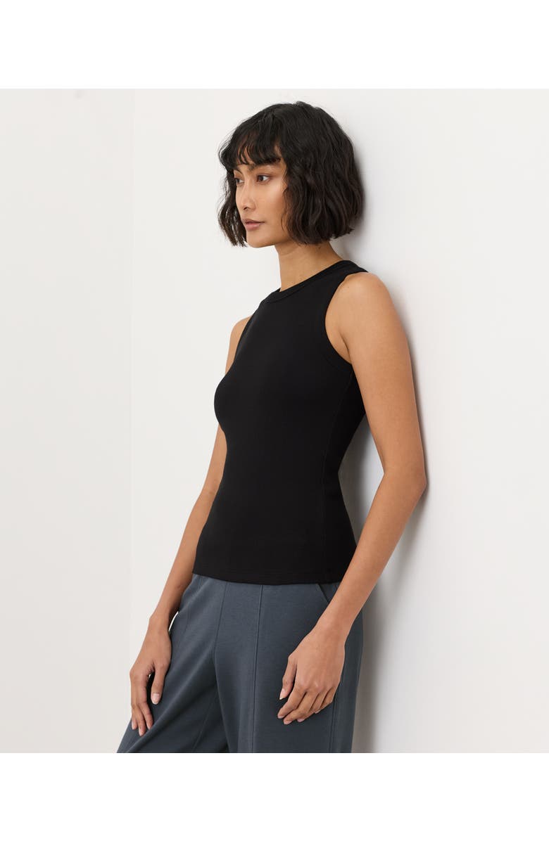 Pact Perfect Rib Layering Tank Made With Organic Cotton, Alternate, color, Black