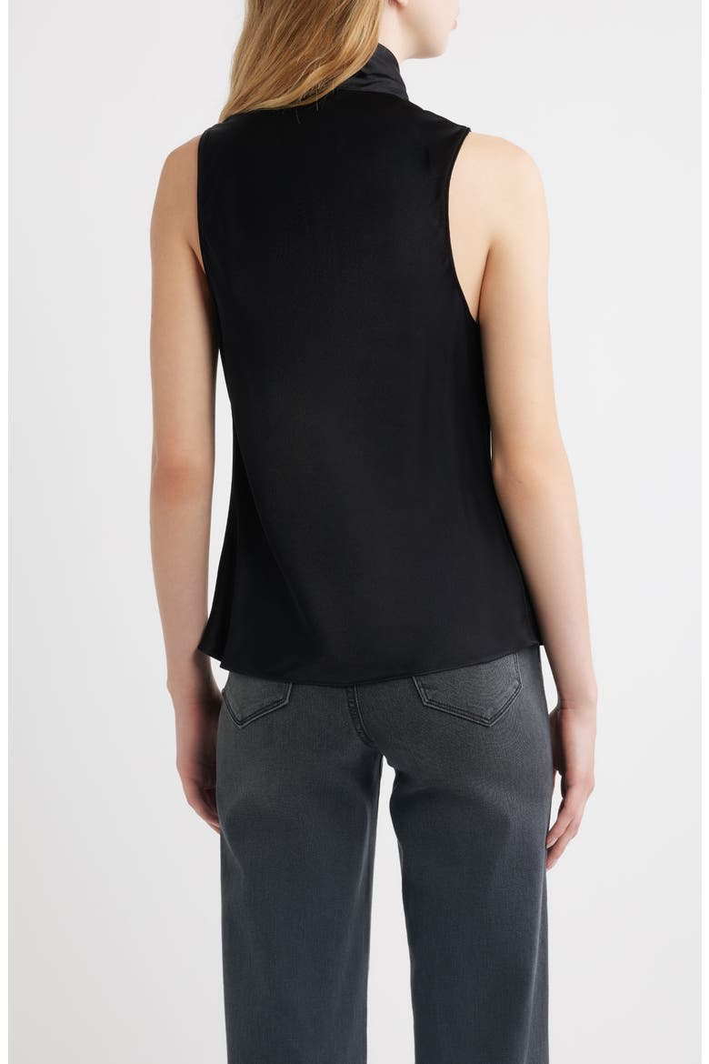 Poppy Tie Neck Sleeveless Top, Alternate, color, BLACK