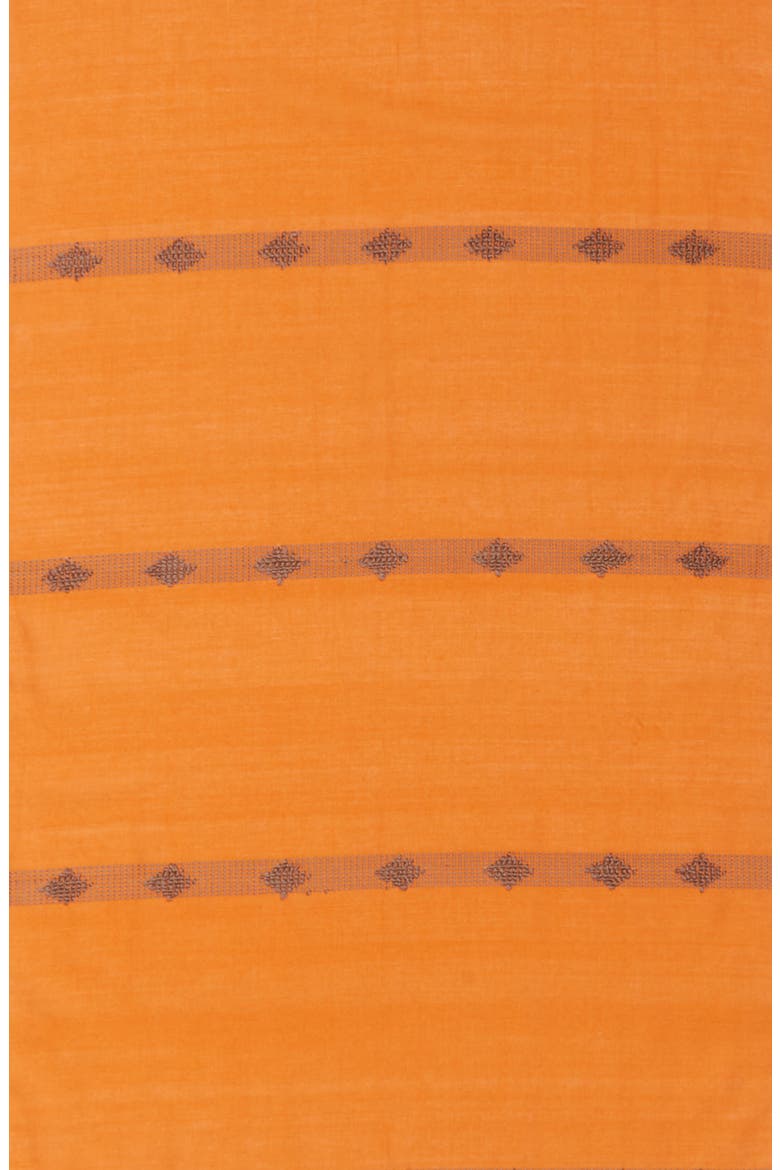 Embroidered Cotton Scarf, Alternate, color, MUSK
