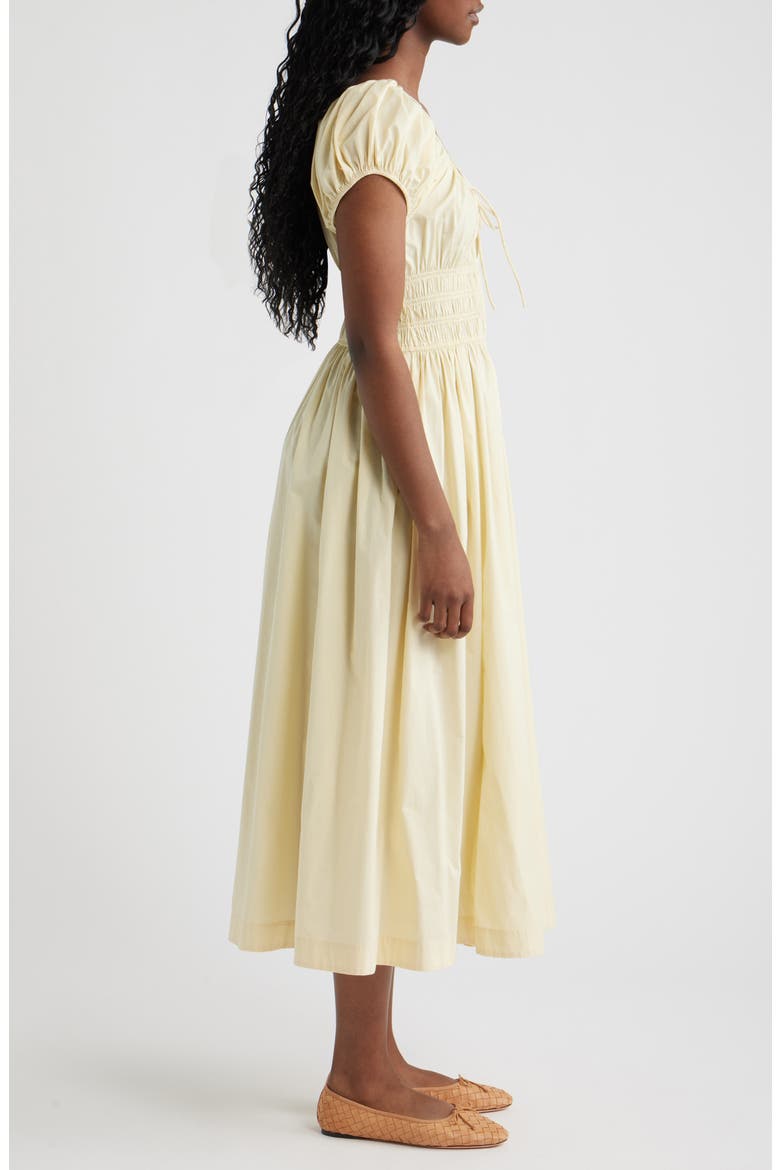 Quinn Organic Cotton Poplin Maxi Dress, Alternate, color, BUTTERCREAM