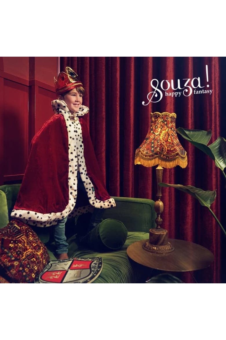 King Louis Costume Cloak for Kids, Alternate, color, Red