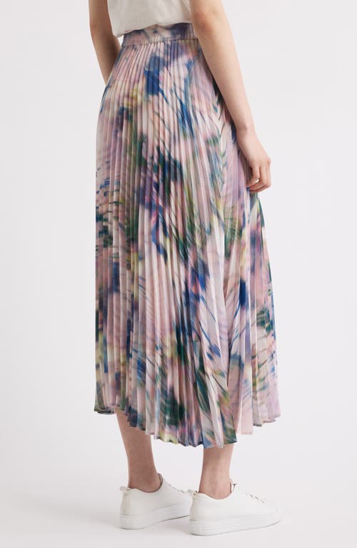 Hugo Boss Boss Orange Vlissole Pleated Midi Skirt In Multi