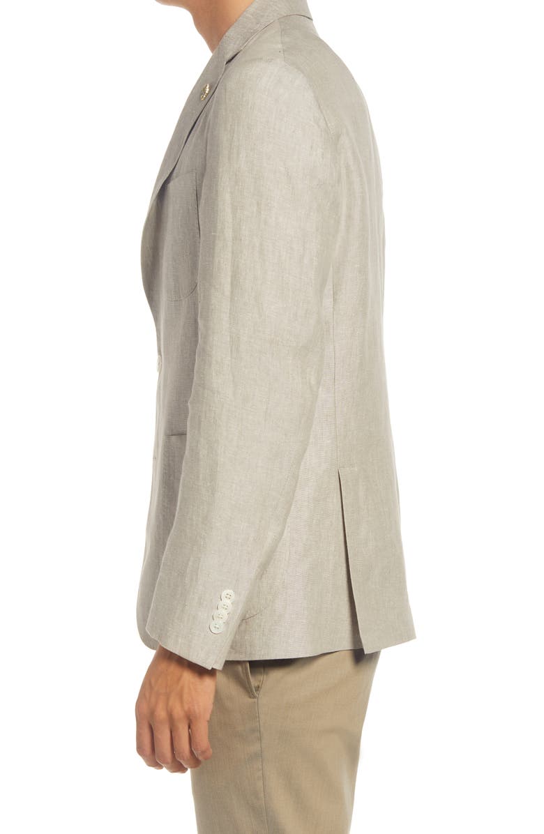 Ted Baker London Tom Trim Fit Solid Linen Blazer, Alternate, color, 