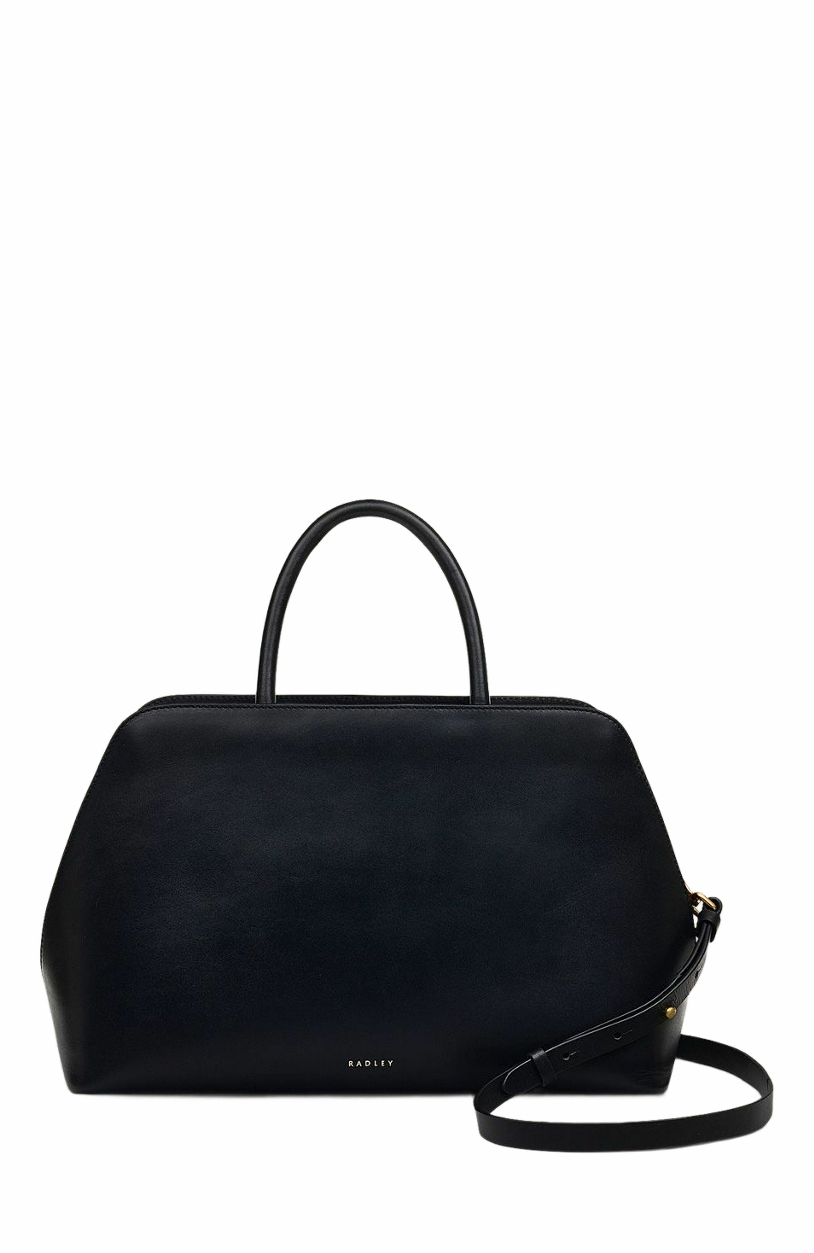 Radley Liverpool Street Medium Ziptop Satchel Bag, Main, color, Black