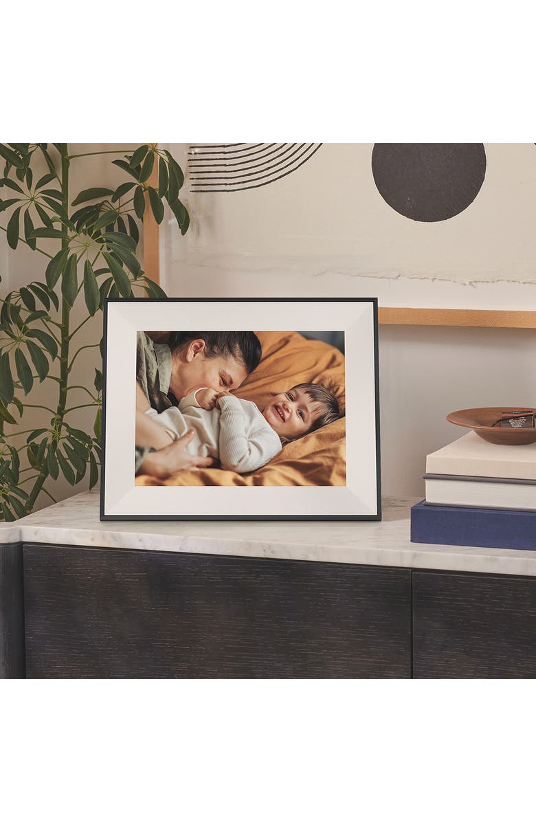 Aura Frames 12-Inch Digital Photo Frame, Alternate, color, Ink With Textured Mat