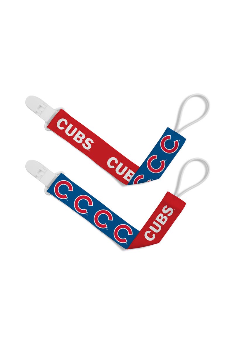 Chicago Cubs Pacifier Clip 2-Pack, Main, color, Multicolor