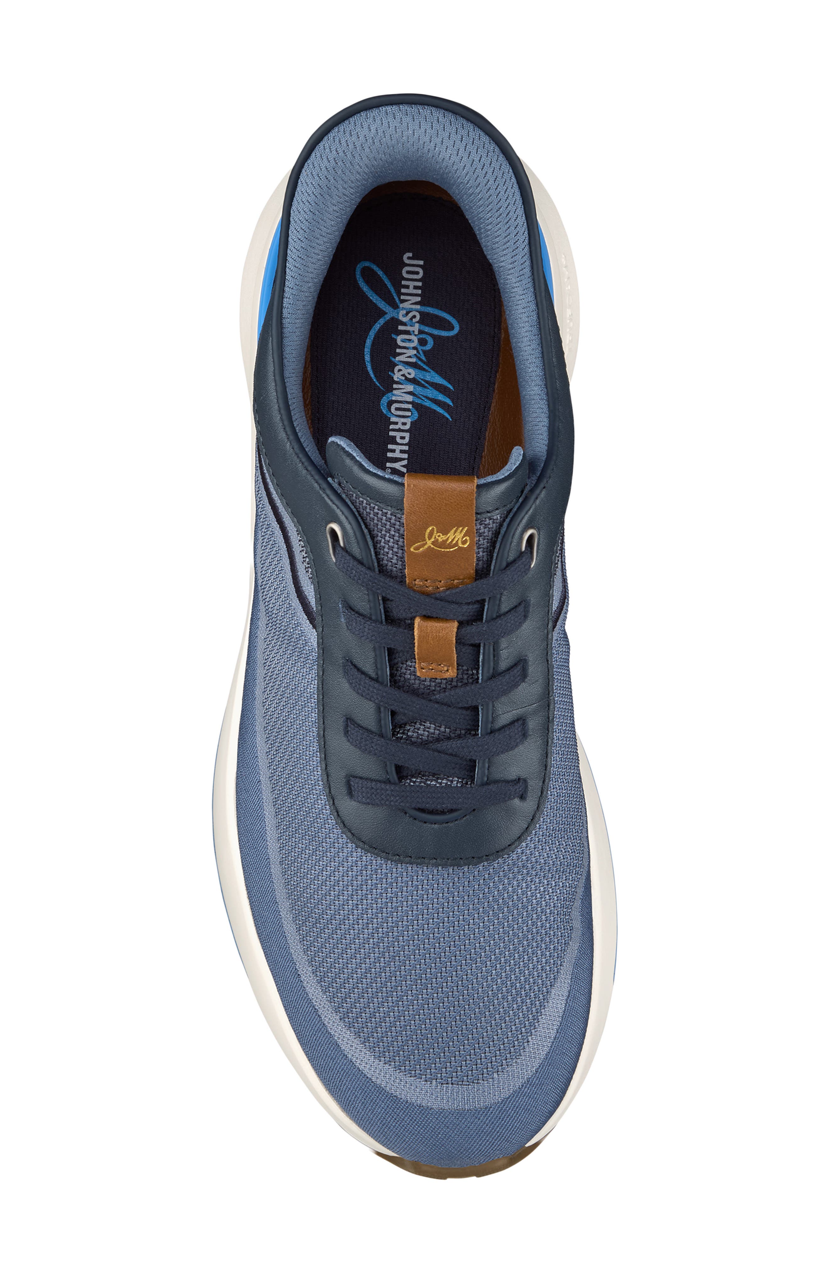 Johnston & Murphy Surge Knit U-Throat Sneaker, Alternate, color, Navy Knit