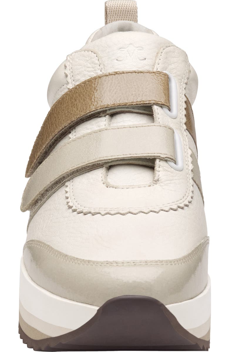 JOHNSTON & MURPHY COLLECTION Gracie Double Strap Sneaker, Alternate, color, White Ivory Taupe Patent Leath