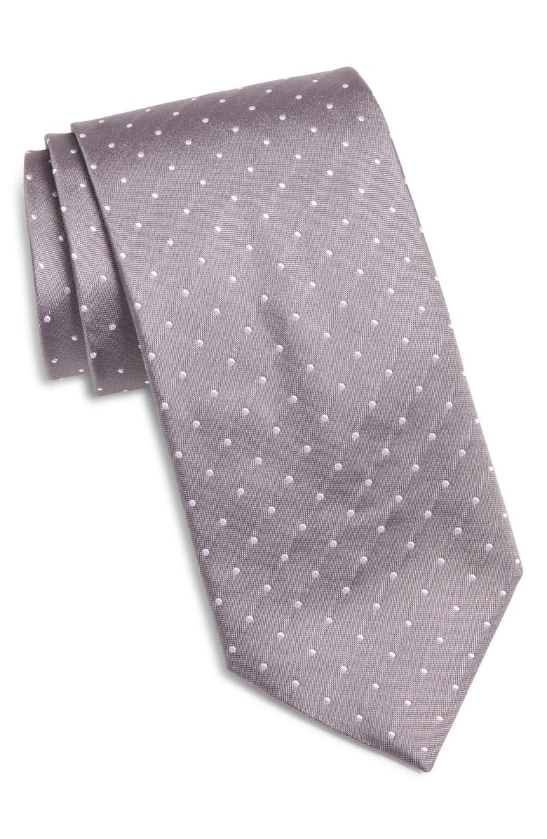 BOSS Geometric Silk Tie, Main, color, Light/ Pastel Purple