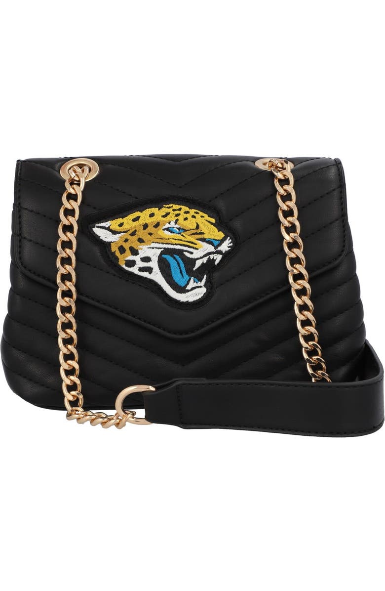 CUCE Jacksonville Jaguars Quilted Crossbody Purse, Main, color,