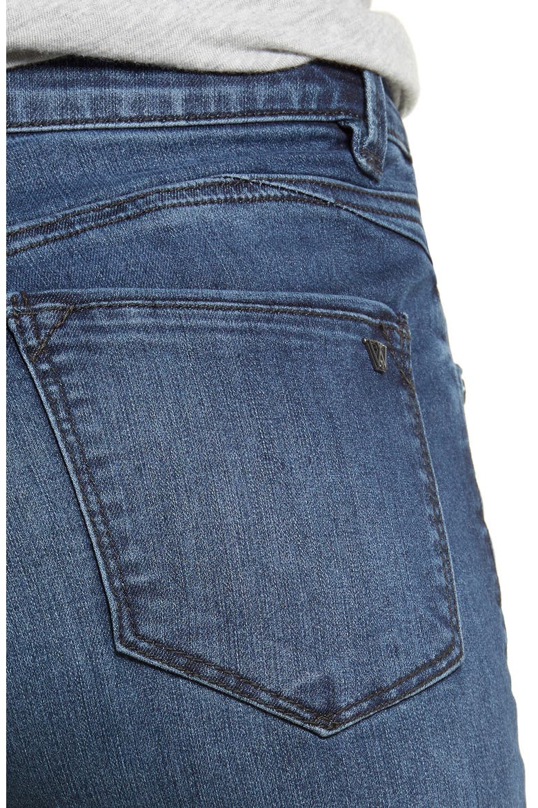 Ab-Solution High Waist Ankle Straight Leg Jeans (Nordstrom Exclusive), Alternate, color, INDIGO
